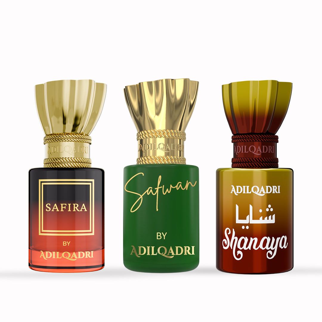 3 Pcs Attar Set Safira, Safwan And Shanaya 5.5 ML Each