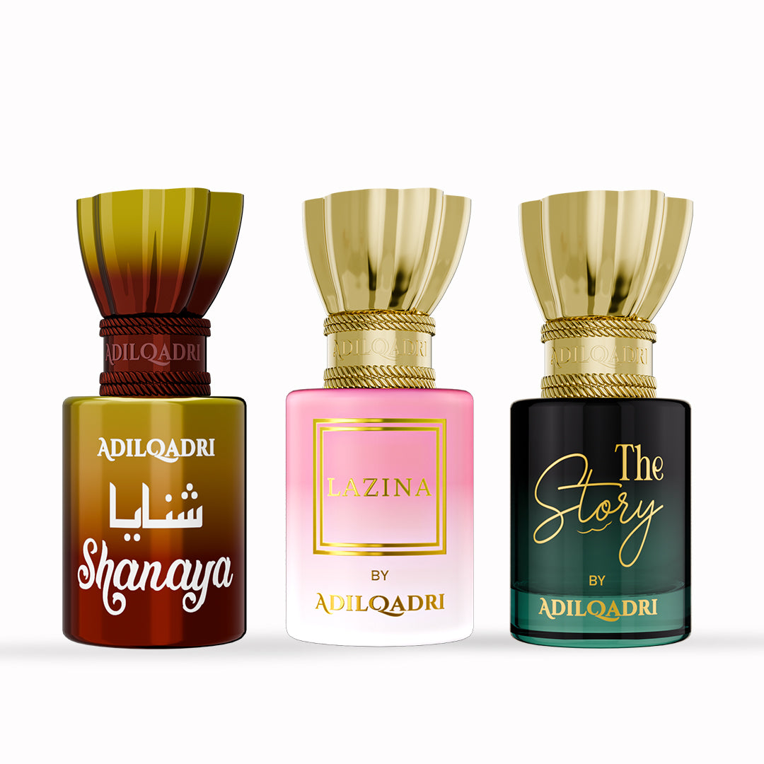 3 Pcs Attar Set Shanaya, Lazina And The Story 5.5 ML Each