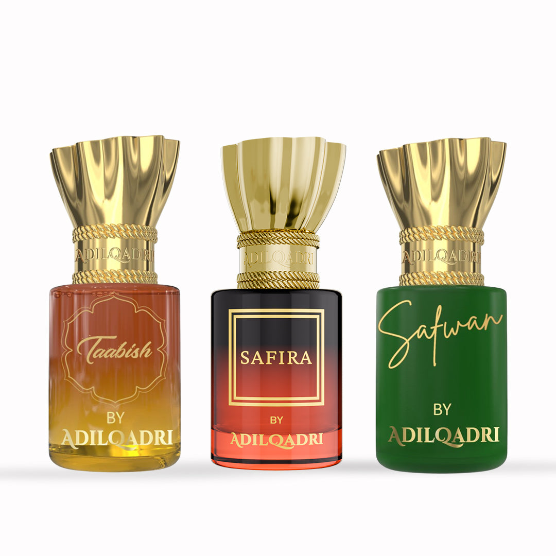 3 Pcs Attar Set Taabish, Safira And Safwan 5.5 ML Each