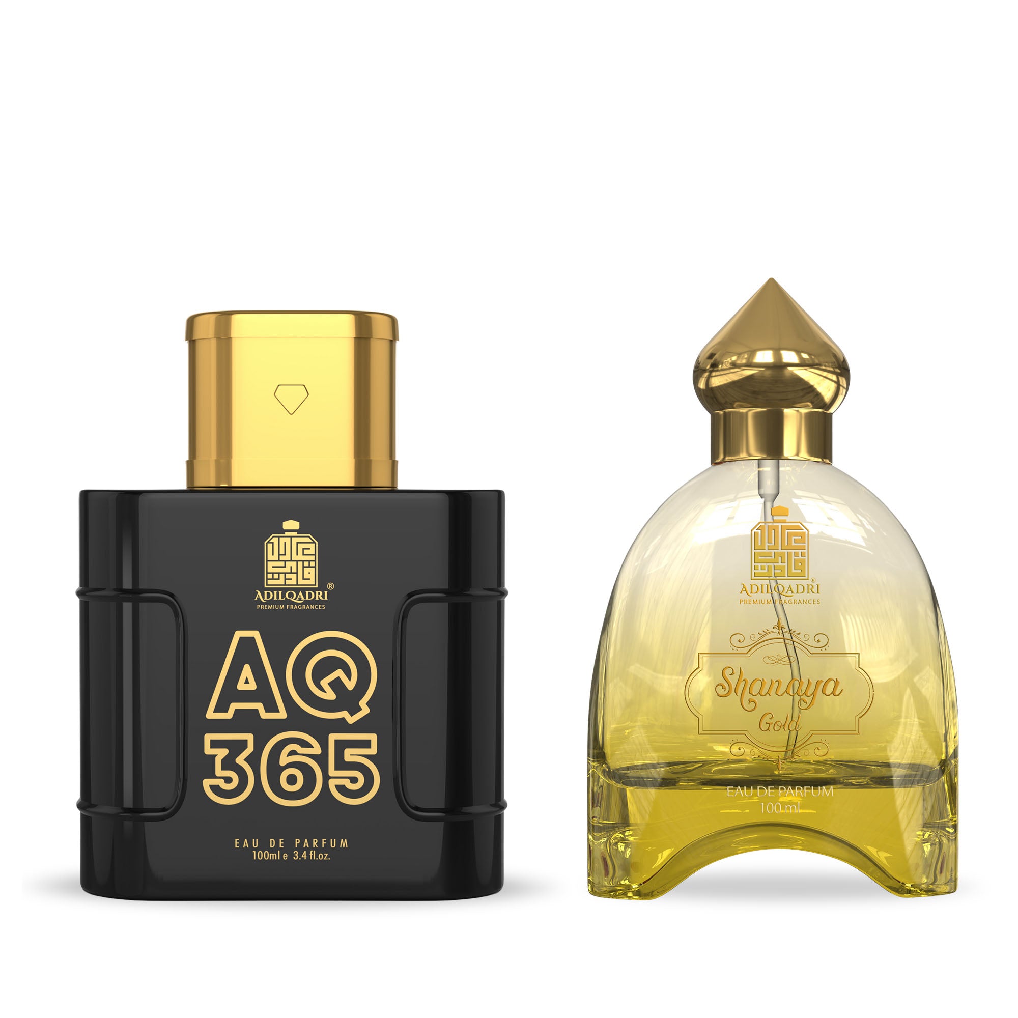 AQ-365 And Shanaya Gold Perfume Spray 100 Ml Each