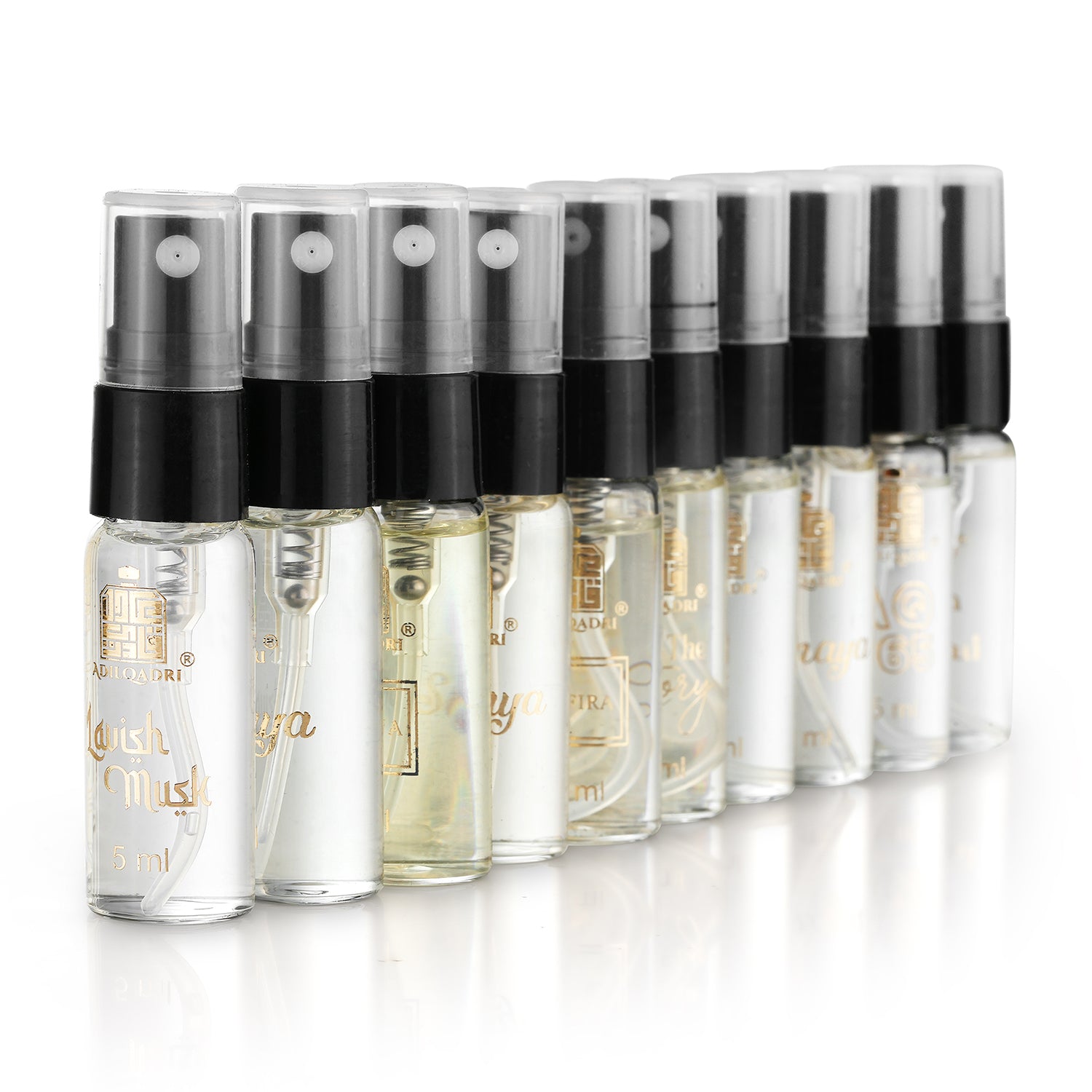 Perfume Discovery Set - Pack of 10 ( 5ml Each ) Perfume Spray