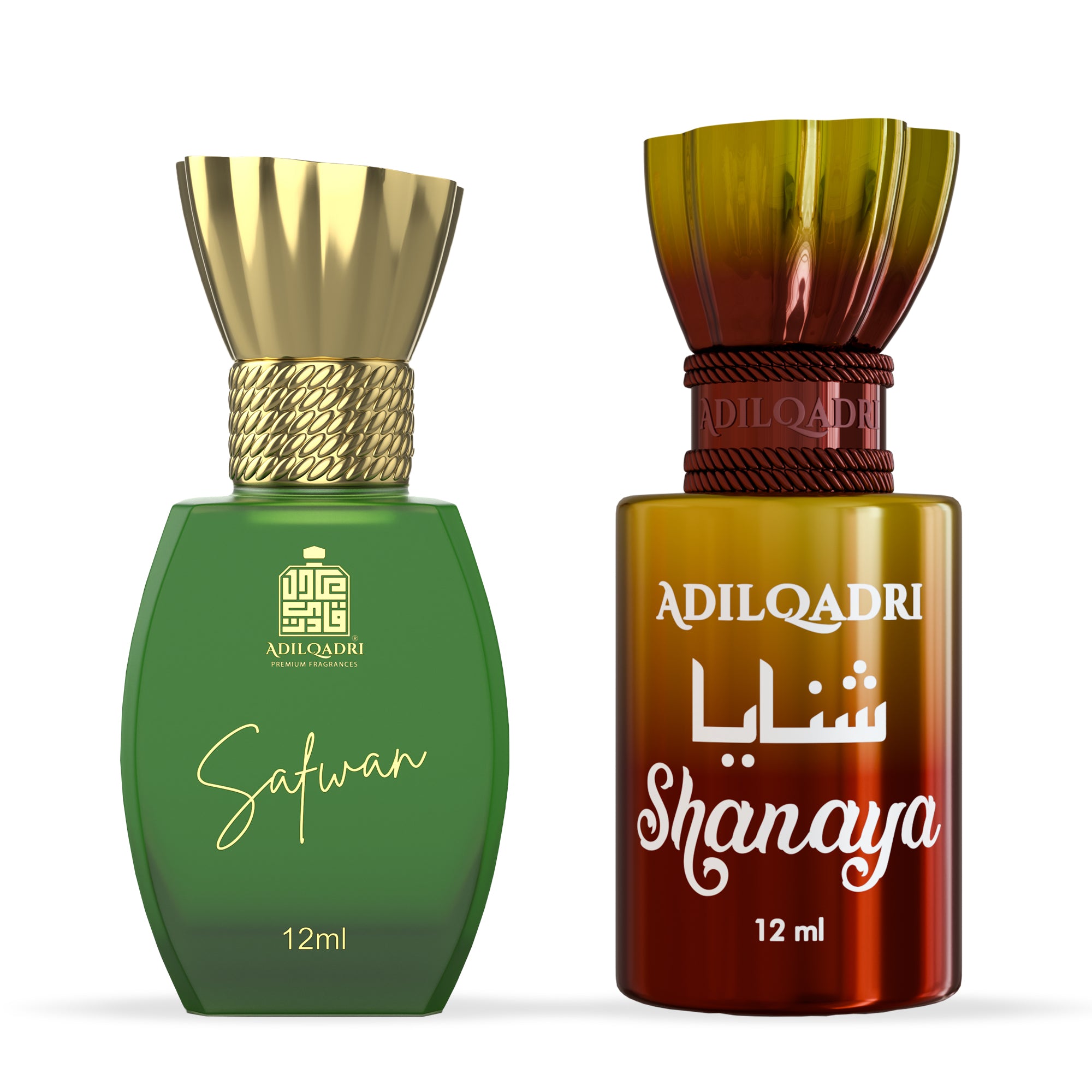 2 Pcs Attar Set Safwan And Shanaya Attar 12 ML Each